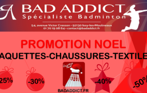 Promotion de Noël chez Bad Addict