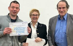 Geoffroy rejoint Vincent, Patrick et Thierry en validant sa formation Sport santé