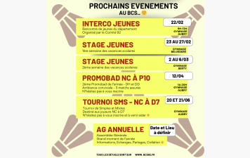 ça se passe chez nous... Prochains événements